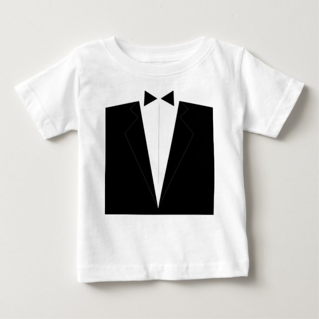 T-shirt Pour Bébé Formal Tux Romper (Devant)