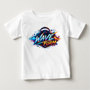 T-shirt Pour Bébé Forme d'onde – Musique futuriste et graphique sono