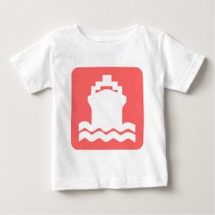 T-shirt Pour Bébé Forme du navire - rose tropicale