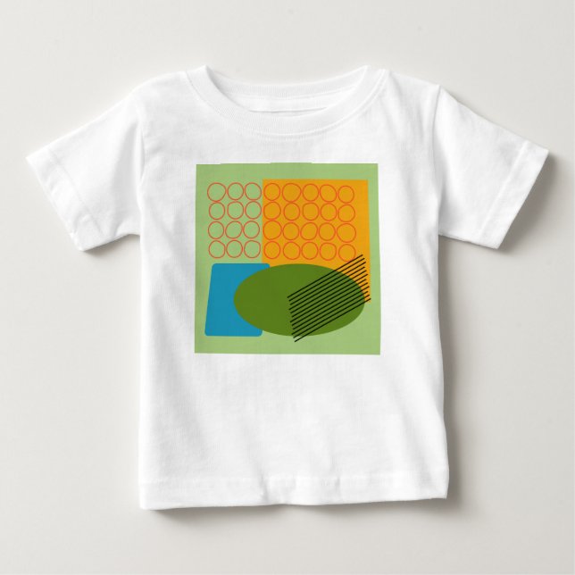 T-shirt Pour Bébé Formes Abstraites (Devant)