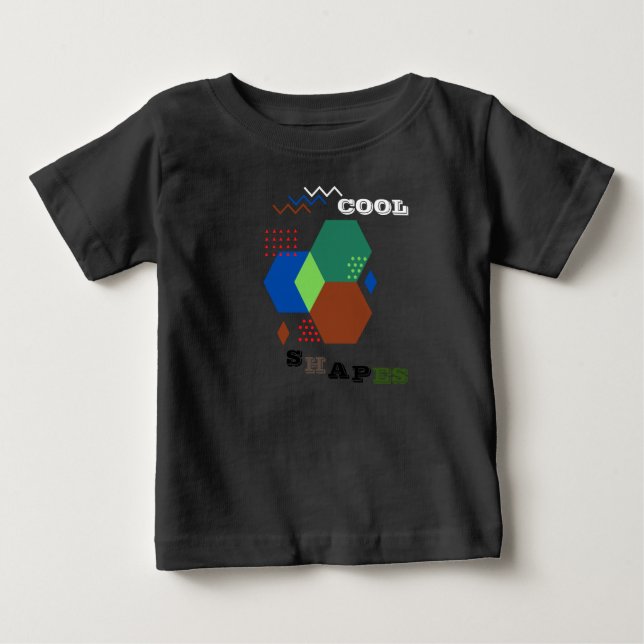 T-shirt Pour Bébé Formes Mignonnes Été Pour Tout-Petits (Devant)