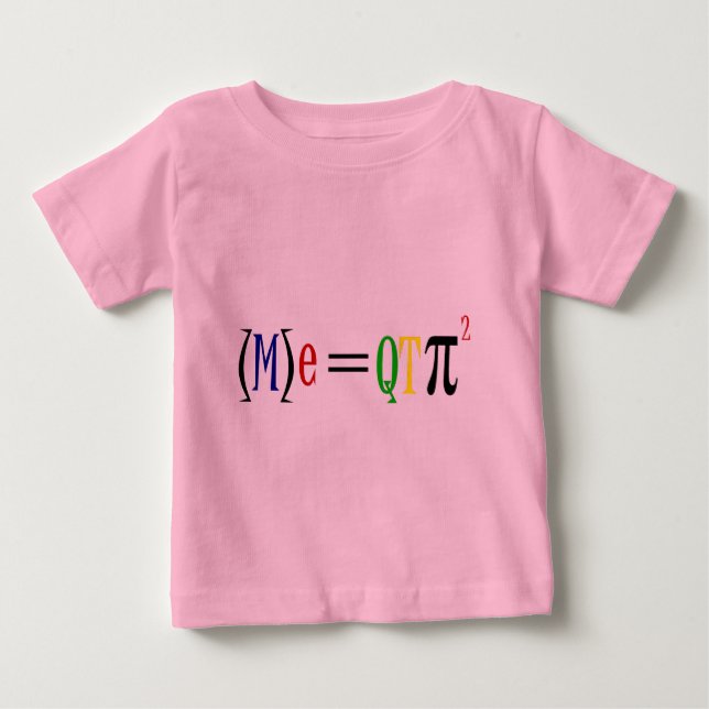 T-shirt Pour Bébé Formule bébé QTPI carrée ! (Devant)