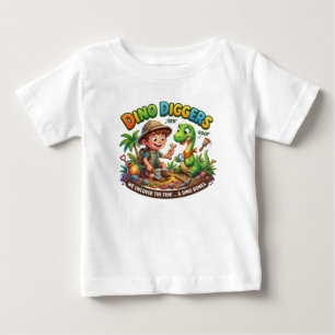 T-shirt Pour Bébé Fouisseurs de dinosaures