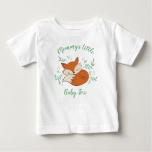 T-shirt Pour Bébé Fox Baby shower Animaux boisés