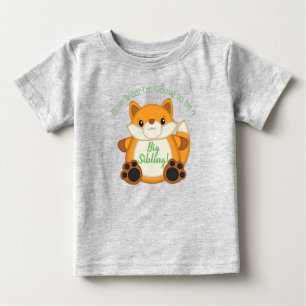T-shirt Pour Bébé Fox Baby shower Green
