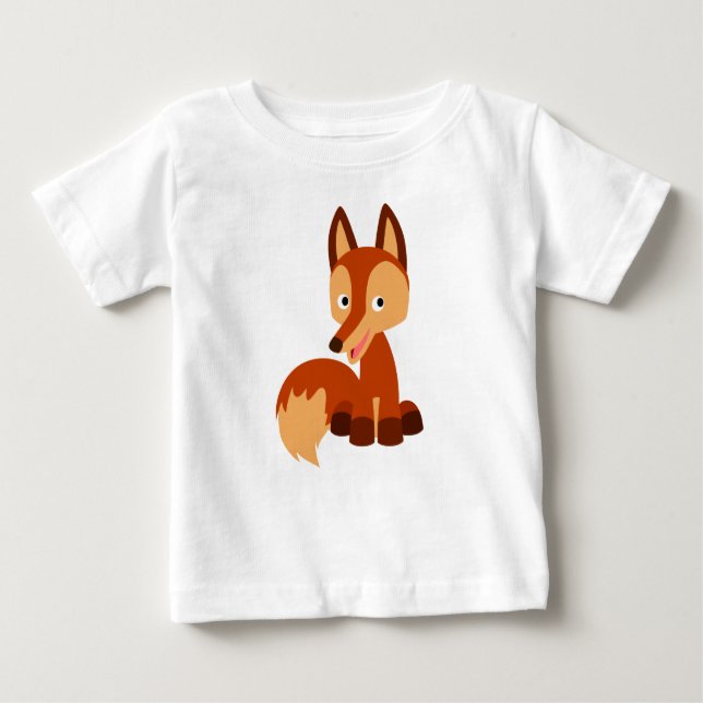 T-Shirt pour bébé Fox Cunning Cartoon mignonne (Devant)