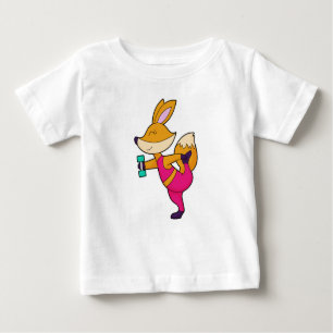 T-shirt Pour Bébé Fox Fitness Dumbbell