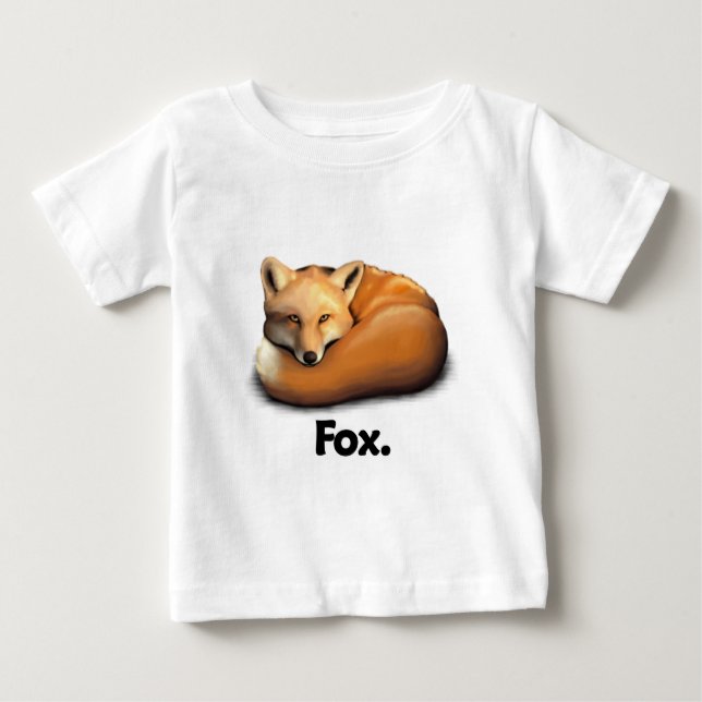 T-shirt Pour Bébé Fox Fox Fox. (Devant)
