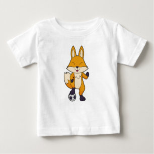 T-shirt Pour Bébé Fox Soccer player Soccer