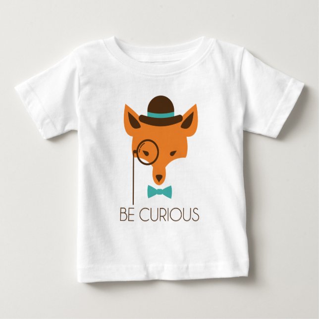 T-shirt Pour Bébé Fox sournois (Devant)