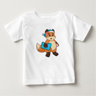 T-shirt Pour Bébé Fox with Nightcap