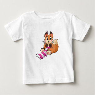 T-shirt Pour Bébé Fox with Scarf