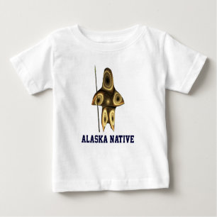 T-shirt Pour Bébé Fractal Inuit Hunter