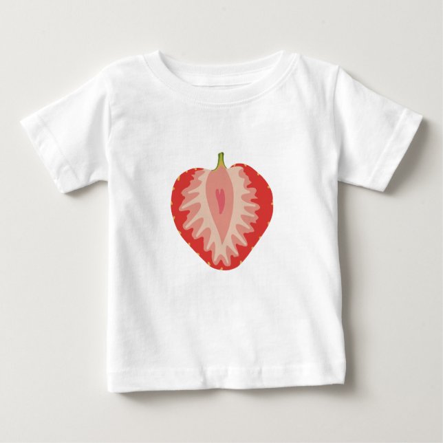 T-shirt Pour Bébé Fraise (Devant)