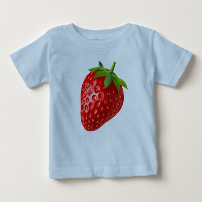 T-shirt Pour Bébé Fraise (Devant)