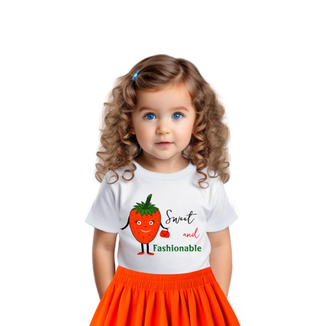 T-shirt Pour Bébé Fraise à la mode (Créateur téléchargé)