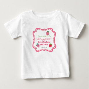 T-shirt Pour Bébé Fraises Fille Berry Premier anniversaire fête
