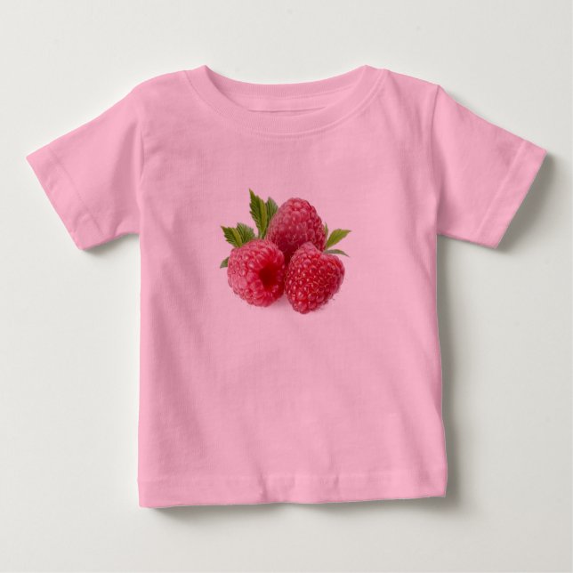 T-shirt Pour Bébé Framboise (Devant)
