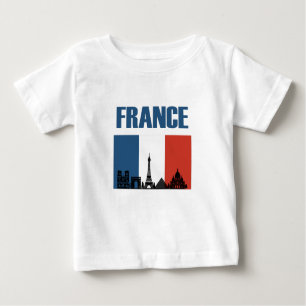 T-shirt Pour Bébé France Travel - Paris City Skyline Pavillon França