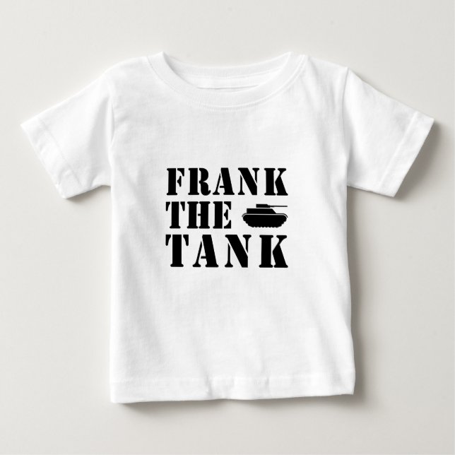 T-shirt Pour Bébé frankthetank3blk (Devant)