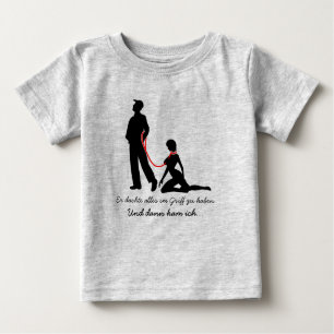 T-shirt Pour Bébé Frau an der Leine - Böse Männer