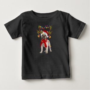 T-shirt Pour Bébé French Bulldog Gorgeous Reindeer cadeau de Noël