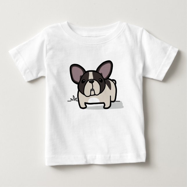 T-shirt Pour Bébé Frenchie pie Brindle (Devant)