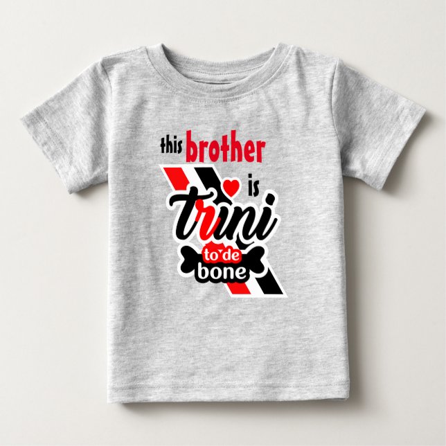T-shirt Pour Bébé Frère de Trini Infant Pride (Devant)