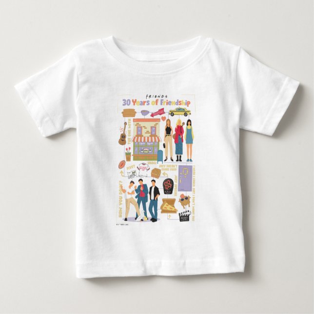 T-shirt Pour Bébé FRIENDS™ | 30 Ans d'Amitié (Devant)