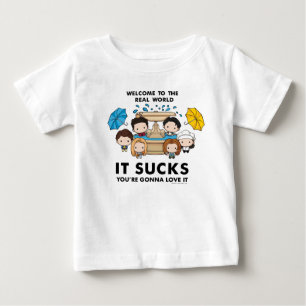 T-shirt Pour Bébé FRIENDS™ Bienvenue dans le monde réel Chibi