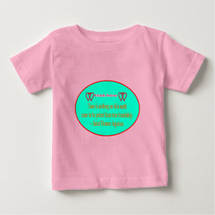 T-shirt Pour Bébé Friends Forever 2 Hearts Cyan White Saint Thomas