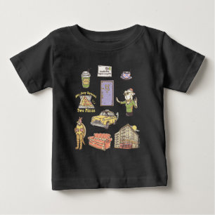 T-shirt Pour Bébé FRIENDS™   Icônes de dessin animé Graphique 2