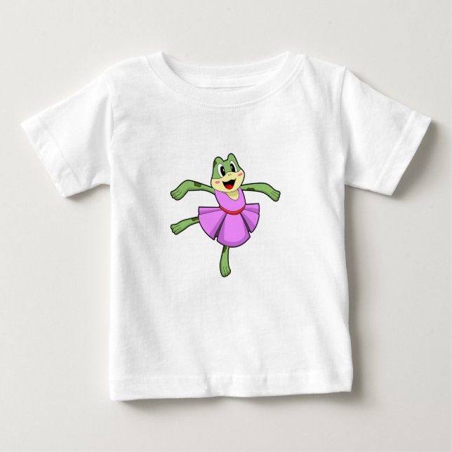 T-shirt Pour Bébé Frog Ballet Dance (Devant)
