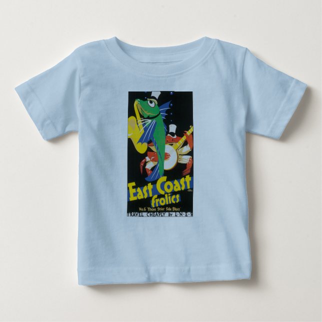 T-shirt Pour Bébé Frolite de la côte Est (Devant)