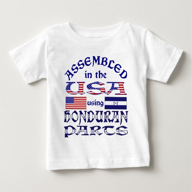 T-shirt Pour Bébé Front des parties honduriennes (Devant)