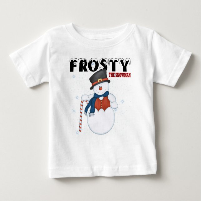 T-shirt Pour Bébé Frosty le bonhomme de neige (Devant)