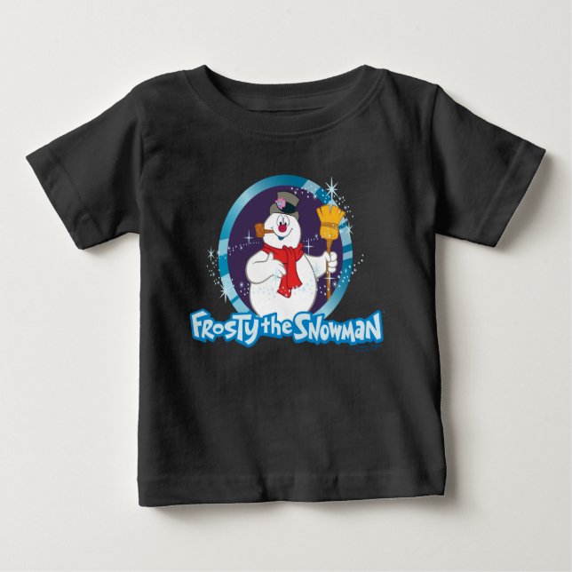 T-shirt Pour Bébé Frosty the Snowman™ | Portrait magique Frosty (Devant)