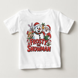 T-shirt Pour Bébé frosty the snowman t shirt design