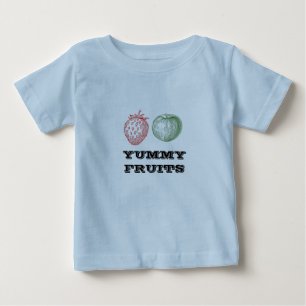 T-shirt Pour Bébé Fruits Bébé Bleu Clair