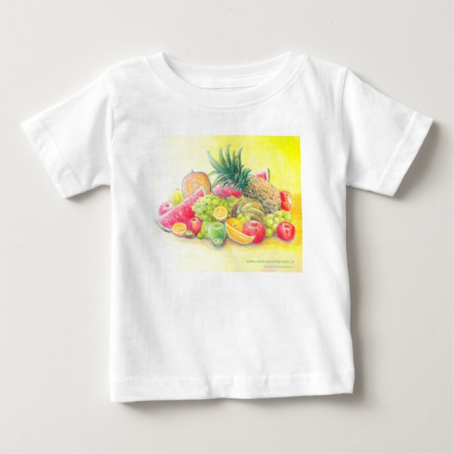 T-shirt Pour Bébé Fruits heureux (Devant)