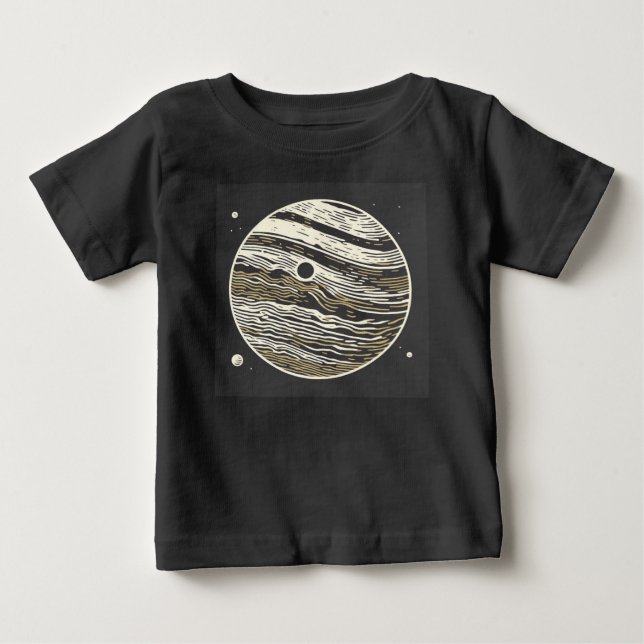 T-shirt Pour Bébé FSF Jupiter Woodcut 1 (Devant)