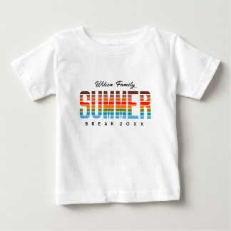 T-shirt Pour Bébé Fun Baby Summer Sunset Beach Family Vacation 