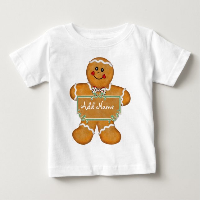T-shirt Pour Bébé Fun de pain d'épices (Devant)