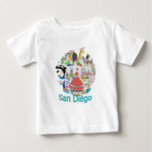T-shirt Pour Bébé Fun San Diego California