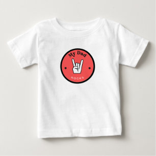 T-shirt Pour Bébé Fun ! T-shirt bébé en jersey fin - Mon papa DÉCHIR