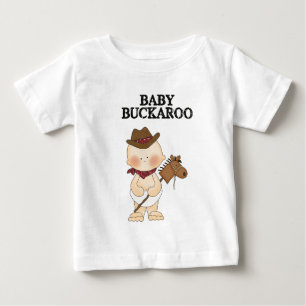 T-shirt Pour Bébé Fun Western Thème Lil' Cowpoke Baby Buckaroo Chemi