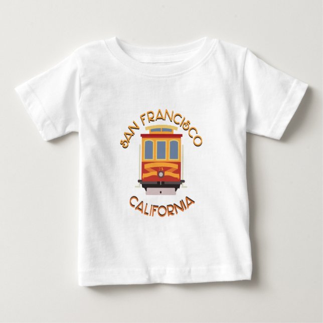 T-shirt Pour Bébé Funiculaire de San Francisco (Devant)
