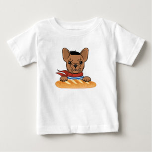 T-shirt Pour Bébé Funky French Bulldog - Pardon Mon Français