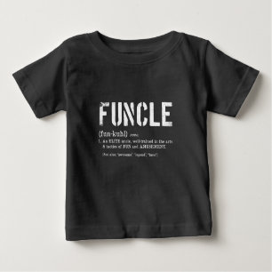 T-shirt Pour Bébé Funky Fun Uncle Définition Pour Les Anciens Combat