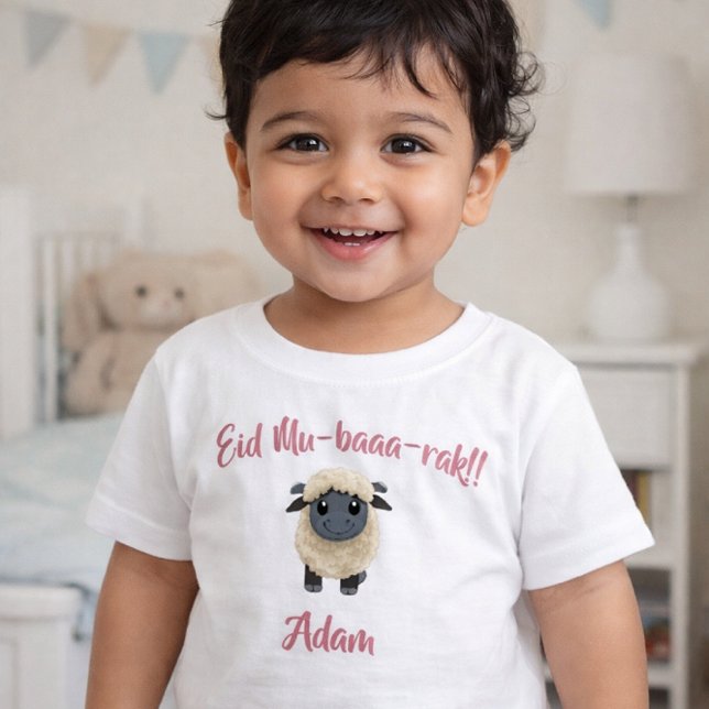 T-shirt Pour Bébé Funny cute Sheep Eid Adha funny Baby Clothes  (Créateur téléchargé)